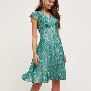 Anthropologie HD In Paris Concerto Silk Dress
